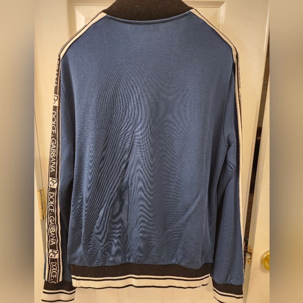Dolce & Gabbana Men's Blue Bomber Jacket - Picture 5 of 8